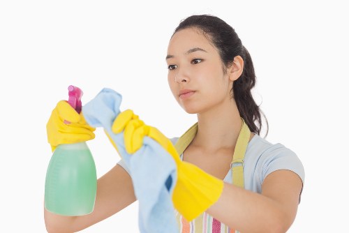 Local North Sheen technician removing stains from upholstery